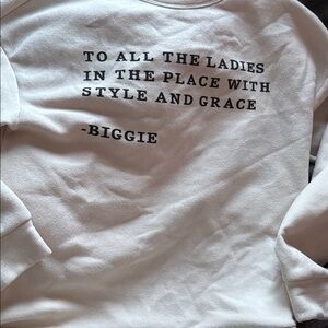 Biggie Crewneck Sweatshirt Size Medium Large (NO BRAND & Pilling)